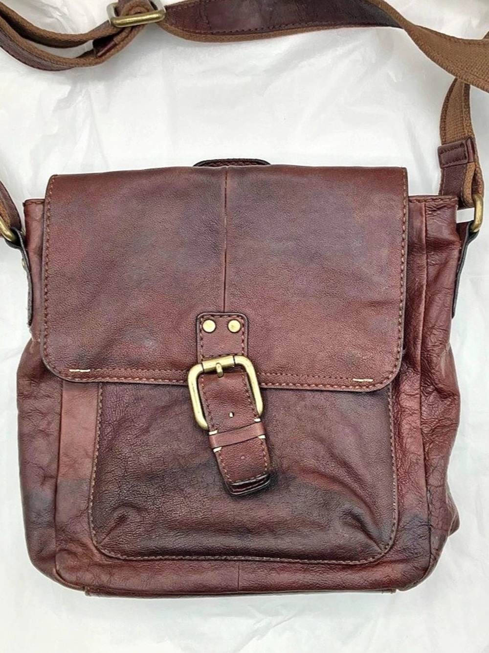 Fossil Brown Leather Shoulder Bag